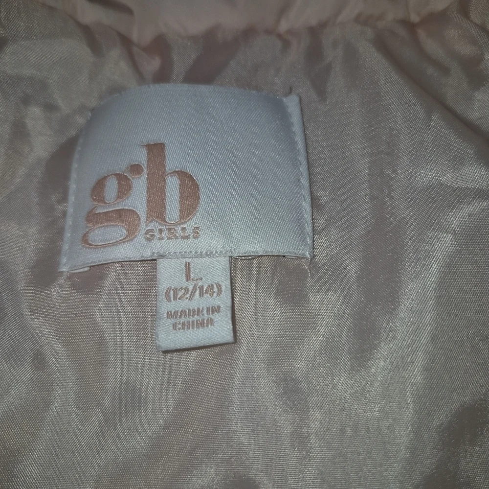 GB Girls Pink Puffer Vest. SZ L